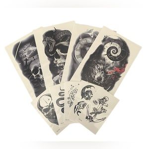 Temporary tattoos- 4 big, 5 smaller. See pics for sizes. Great quality!!